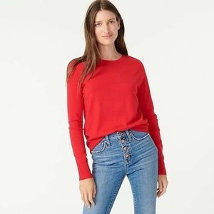J.Crew RED Margot crewneck sweater XS